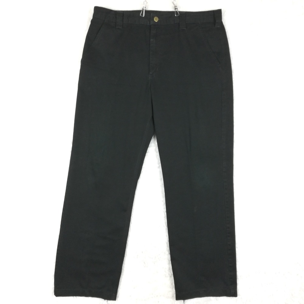 Carhartt Mens Pants Chino Black Blended Twill Work Classic 38x32
